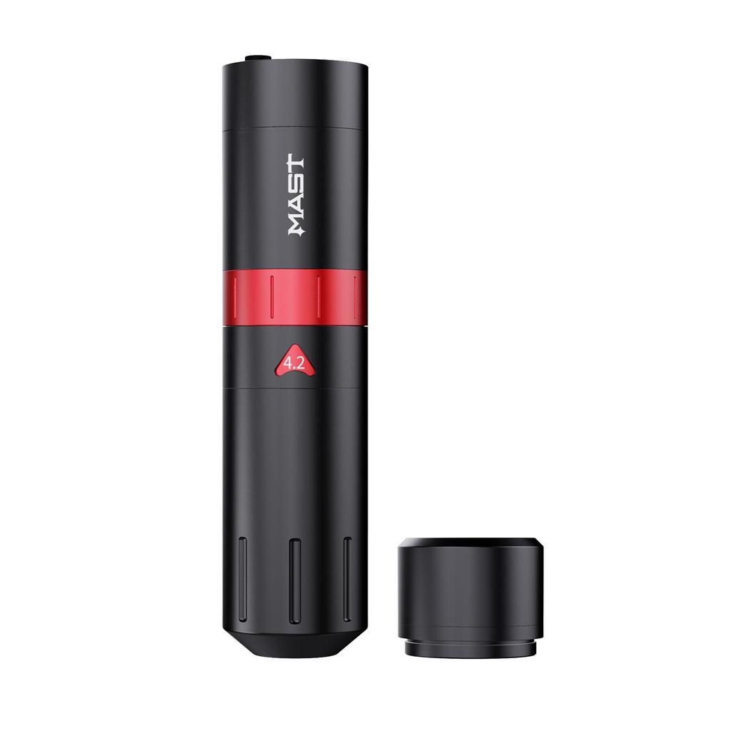 Mast Flip2 Wireless Tattoo Pen with Adjustable Strokes 2.4-4.2mm, 2 Batteries Digital Display Coreless Motor for Tattoo & Eyebrow Eyeliner Lip