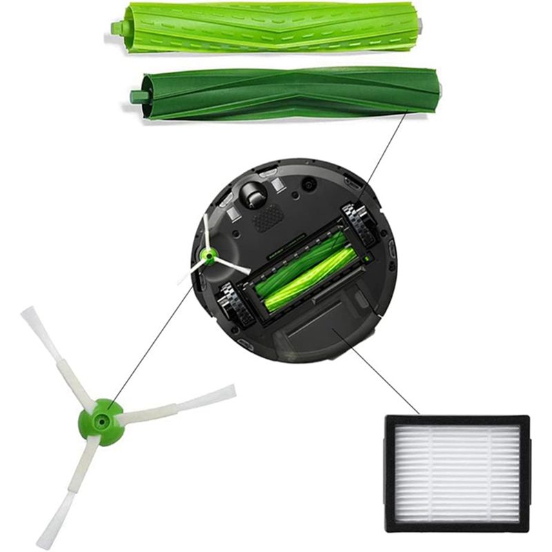 ABWR-Для Irobot Roomba I7 I7+ I8 I8+ I1 I2 I3 I3+ I4 I4+ I6 I6+ E5 E6 E7 J6 J7 J7+/Plus Фильтры Щетки для пылесосов Серии E, I и J