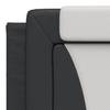 Headboard Cushion  Viana  Black and White 180 cm Faux Leather