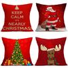 Festival Sofas Cars Home Xmas Tree Santa Deer Pillow Case Cushion Cover Christmas Decoration