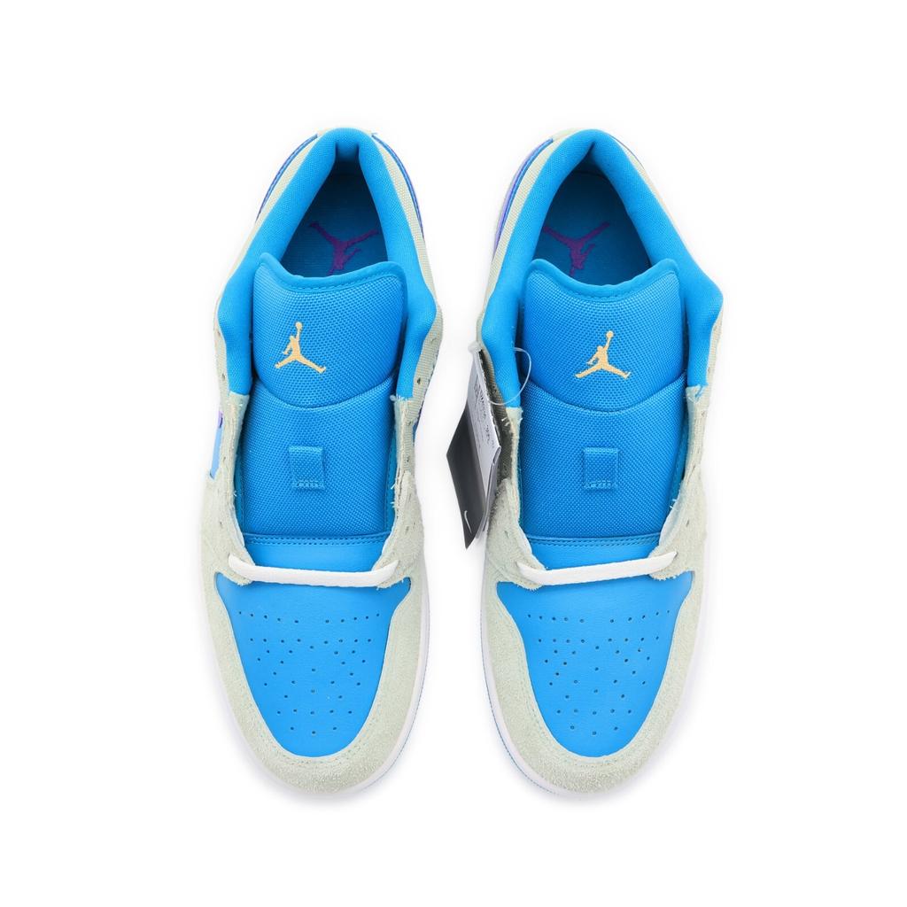 DX4334-300 Nike Air Jordan 1 Low Акватон Психический Небесное Золото Синий (Мужской)