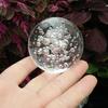 Transparent Bubbles Sphere Faux Crystal Glass Ball Home Office Ornament Decor