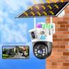 LS VISION 4K 8MP солнечная камера 4G SIM карта Wifi/4G двойной объектив видеонаблюдение наружное 360 беспроводное ночное видение видеонаблюдение охрана IP камеры