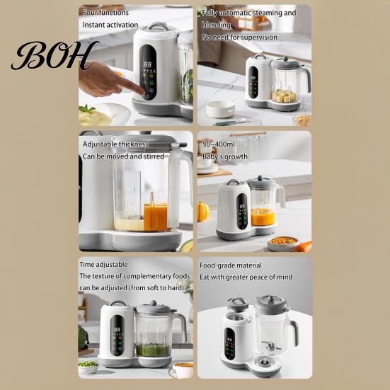 Nutrient Preserving Food Maker Infant Maker, Processor And Steamer, Puree Blender, Multifunctional Automatic Steam Cooking Device Baby Supplement for