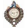 Большие часы из соснового дерева «Павлин»