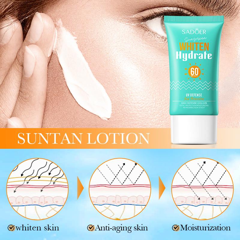 SADOER Отбеливающий и увлажняющий солнцезащитный лосьон с защитой от ультрафиолета