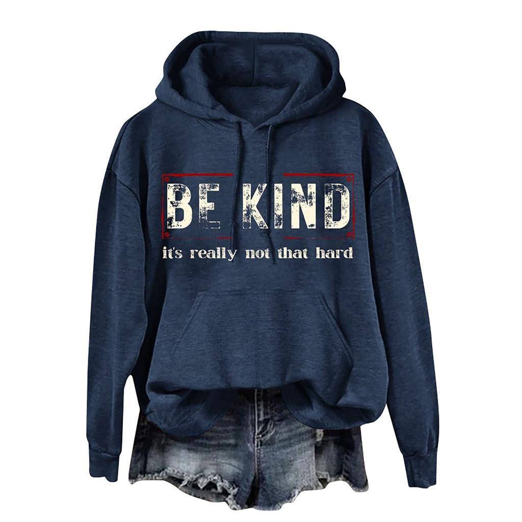 Женские топы Толстовка с принтом Круглый вырез С капюшоном Повседневная