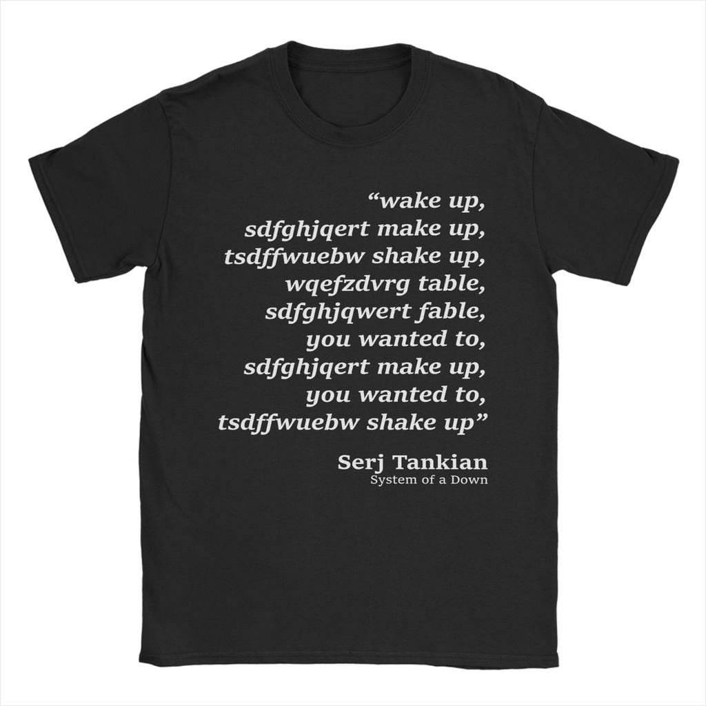 Футболки System Of A Down для мужчин 100% хлопок Креативные футболки с круглым вырезом Короткий рукав Одежда Идея для подарка