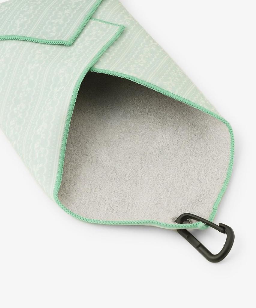 Tea AfternoonTea LIVING Folding Umbrella JR91 estaa Adhesive Green [Afternoon Living] Towel/Flower