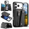 2 в 1 Съемный кошелек на молнии Кожаный чехол для телефона Для iPhone 17 Pro Max 16 Plus 15 14 13 12 11 Для Magsafe Съемная крышка