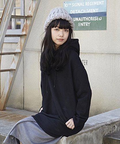 Unrelaxing UR-96W Oversized Pullover Hoodie, Size S, Black, UR-96W_BK01S001
