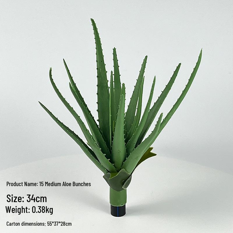 Nordic Style Aloe Succulent Bouquets: Indoor Fake Green Plants for Office Decor