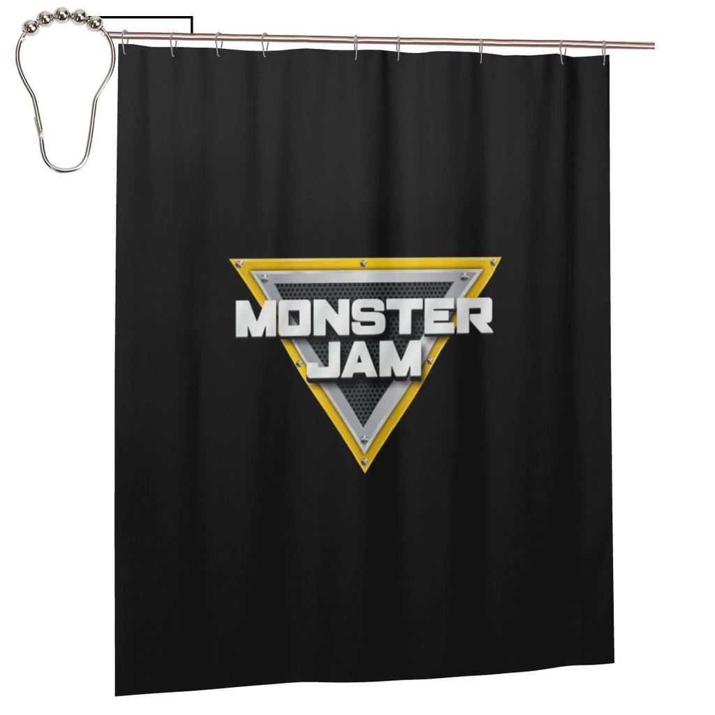 Классический узор грузовика Monster Jam Шторка для душа Ванная комната Полиэстер Водонепроницаемые Занавески для ванны С крючками