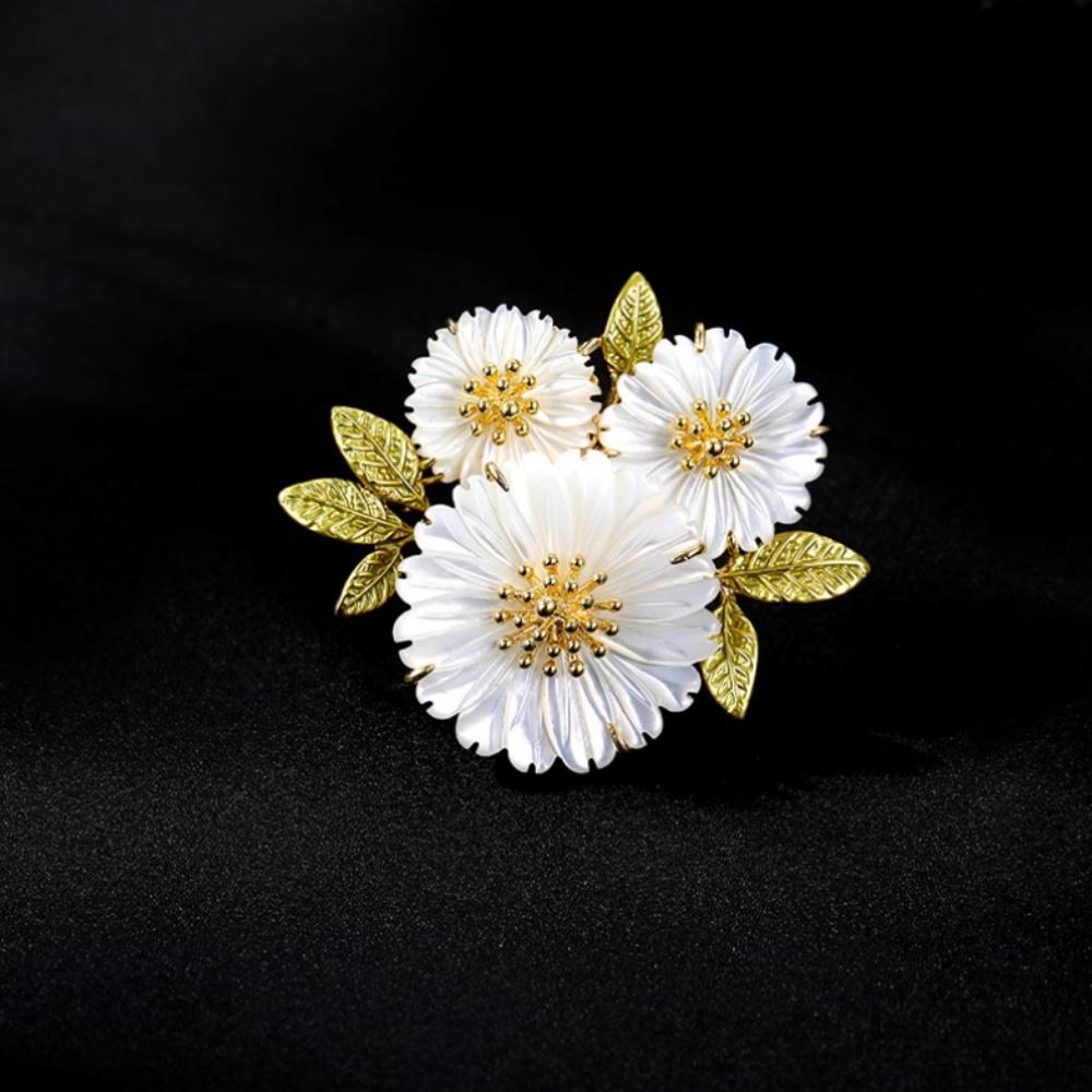 Изысканные броши-подсолнухи, роскошные жемчужные броши-ромашки, лацканные булавки, женские свадебные украшения для одежды, пальто, аксессуары для вечеринок