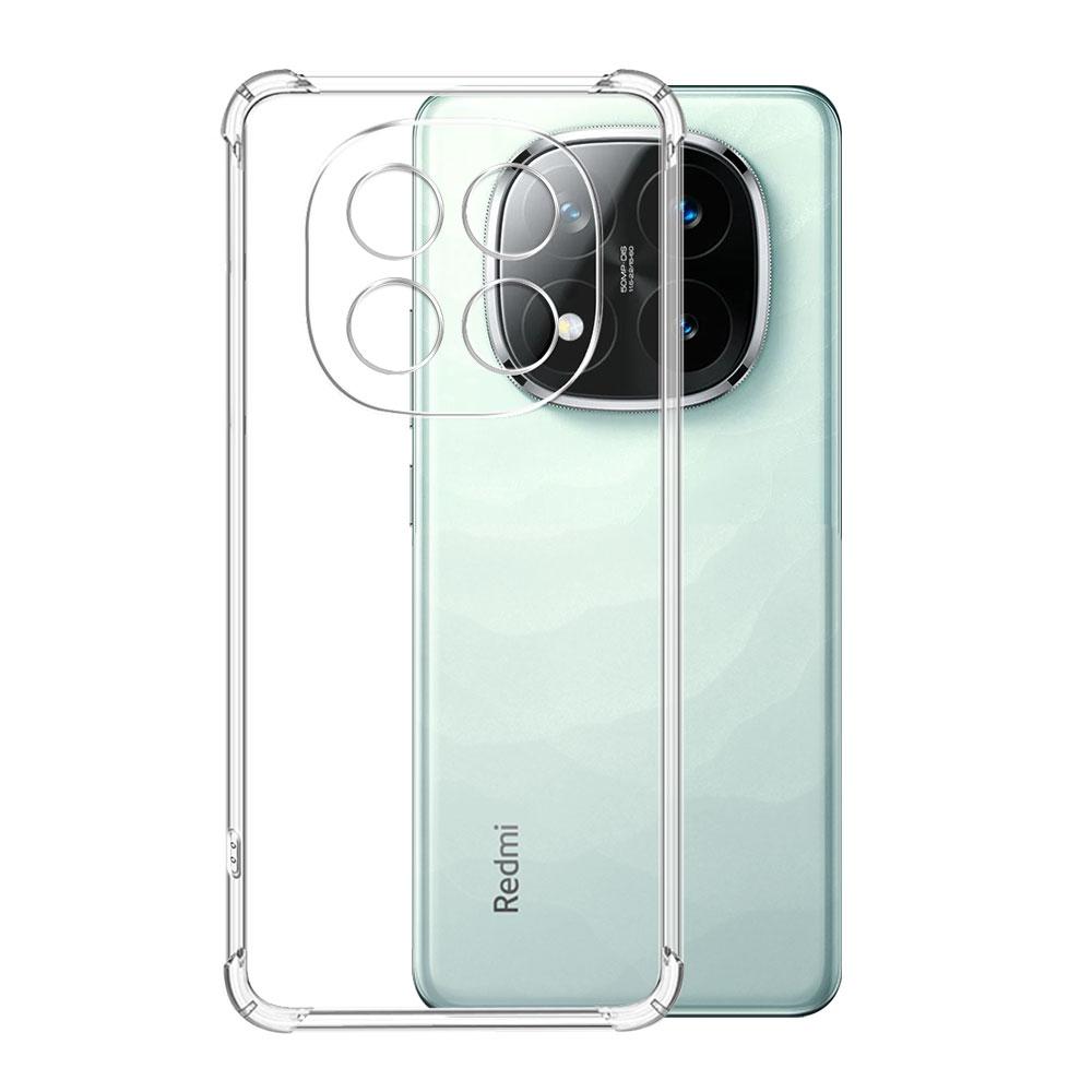 Для Redmi Note 14 Pro 5G чехол прозрачный противоударный подушка безопасности TPU силиконовый мягкий чехол для телефона для Redmi Note 14 Pro Plus бампер чехол Shell