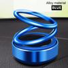 Solar Energy Car Double Loop Rotary Suspension Dashboard Perfume Seat Air Freshener Auto Aromatherapy Diffuser Interior Decor