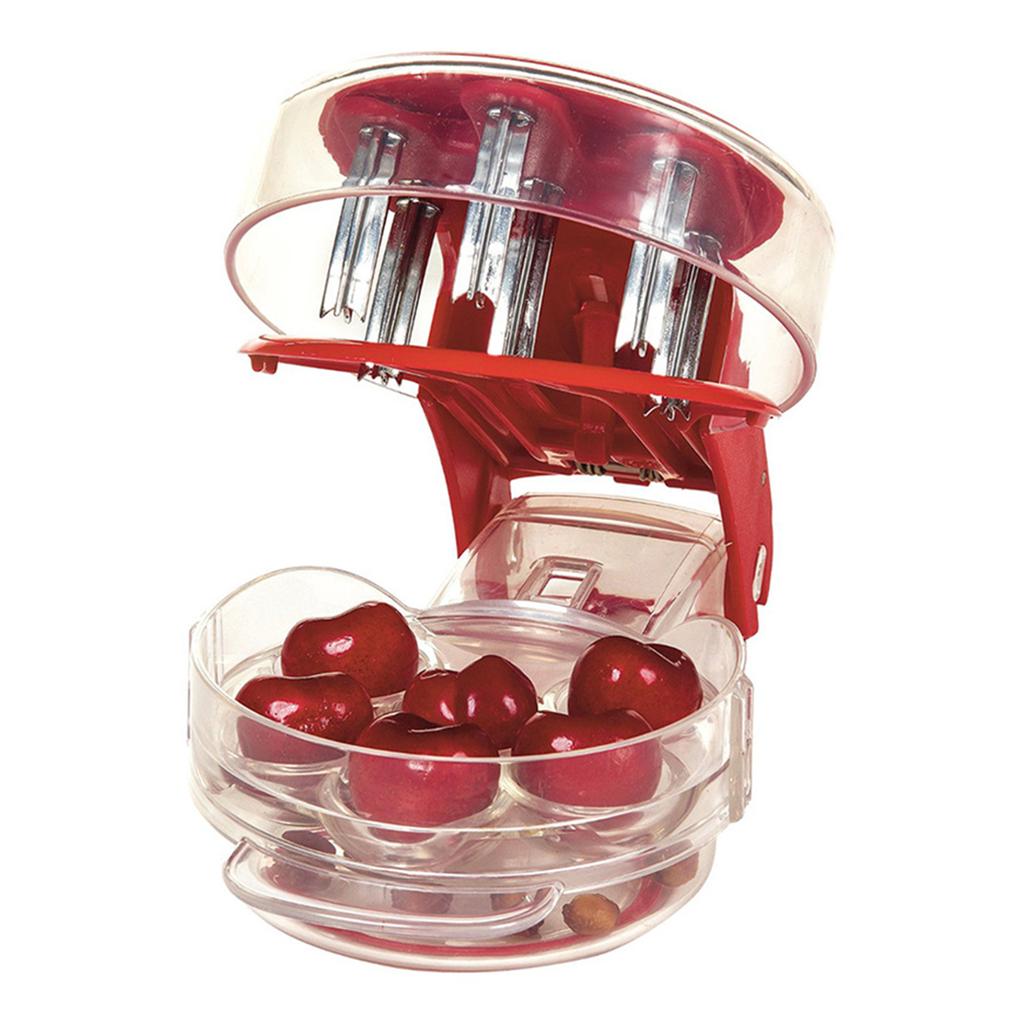 Из нержавеющей стали для удаления косточек из вишни, ручной пресс для удаления косточек из вишни с 6 отверстиями, многоцелевые инструменты для удаления косточек из фруктов