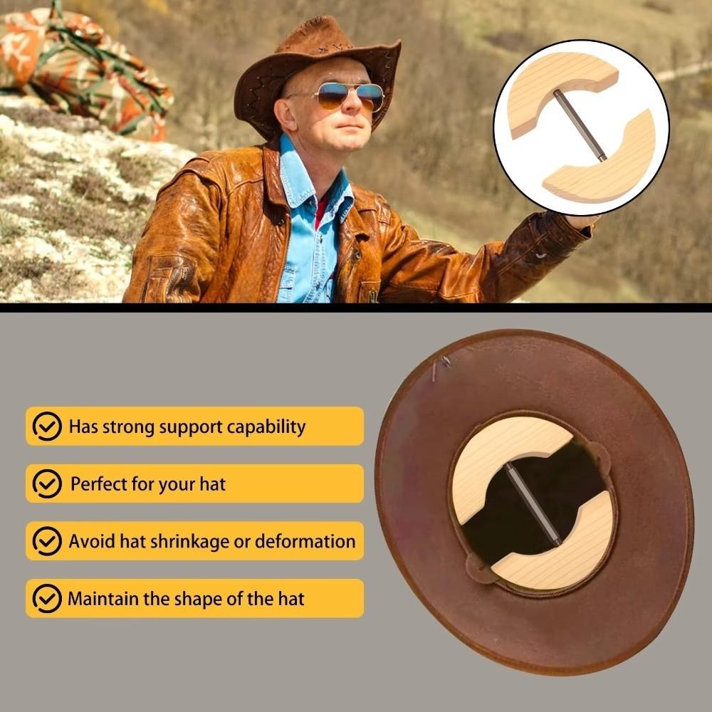Cap Inner Support Hat Stretcher Adjustable Wooden Hat Holder  Horseback Riding