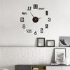 3D Big Wall Clock DIY Mirror Sticker Watch Living Room Home Decor Fashion Quartz Large Clock
