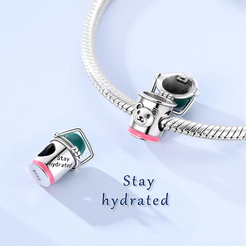 Copper Happy Puppy Lucky Charms Bead Cz Zirconium Bear Blue Elephant Love Dangle Fit Original Bracelet Diy Jewelry