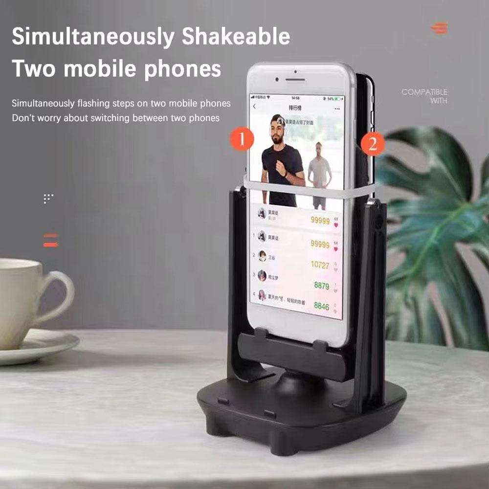 Mobile Phone Walking Swing Shaker Holder Desk Automatic Swing Shake Phone Walking Measurement Step Counting Tool For All Phones