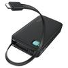 USAMS Powerbank With Retractable Cableretractable Lightning 10000 Mah Pd 20W Fast Charge Xy Series Black/Black 10Kcd22501 (Us-Cd225)