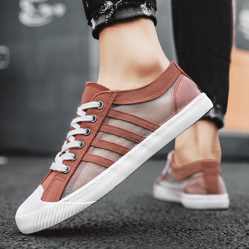 Men Sneakers Casual Shoes Skateboarding Men Flat Brand Fashion Canvas Shoes Breathable Non-slip Driving Tennis Sports Shoes