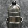 0.6L Camping Kettle Cups 304 Stainless Steel Outdoor Cookware Camping Portable Water Cup