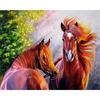 Diamond Painting Cross Stitch Two Horses Embroidery Needlework Patterns Rhinestone