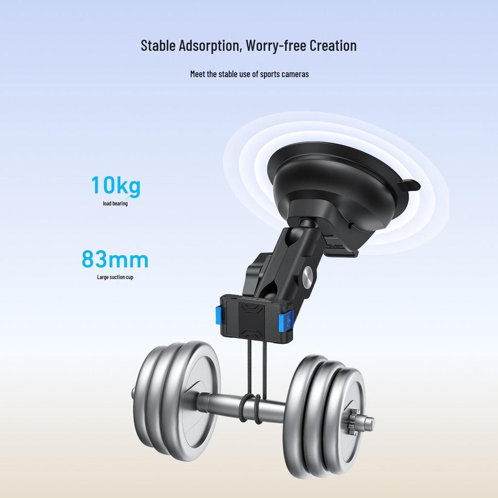 DJI Action 5 Pro/4 Suction Cup Mount for Osmo 360 Camera - Car Glass Fixed Mount