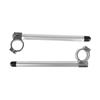 HLJSDZ Motorcycle 7/8" 22mm CNC Clip-on Handlebar Tube Fork Clip 31/32/33/35/36/37/38/39/41/43/45/47/48/50/51mm (Silver, 41mm)
