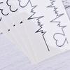Heart Tattoos Temporary Ecg Tattoo Products Waterproof Disposable Tattoo Sticker