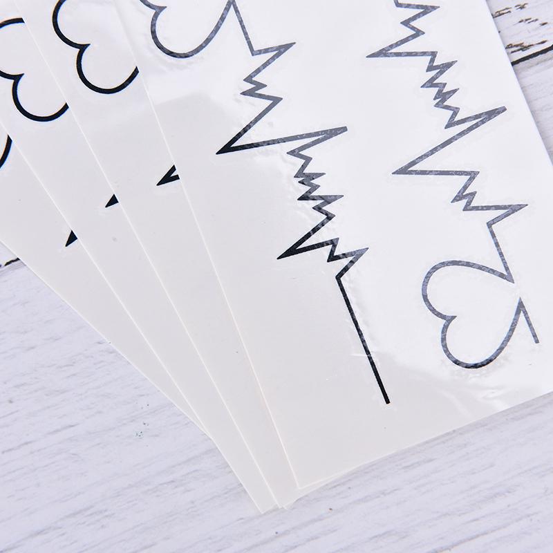 Heart Tattoos Temporary Ecg Tattoo Products Waterproof Disposable Tattoo Sticker