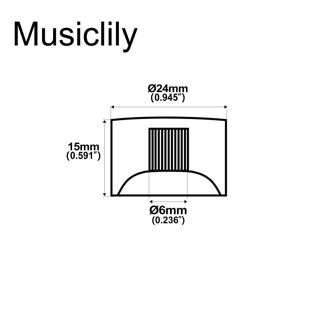 Musiclily Pro Метрические Speed Ручки для Gretsch Streamliner Style Золотые для Гитар, (Набор 4)