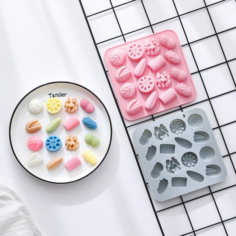 Reusable 3D Nut Silicone Mold with Heat Resistance Perfect for Confectionery Baking