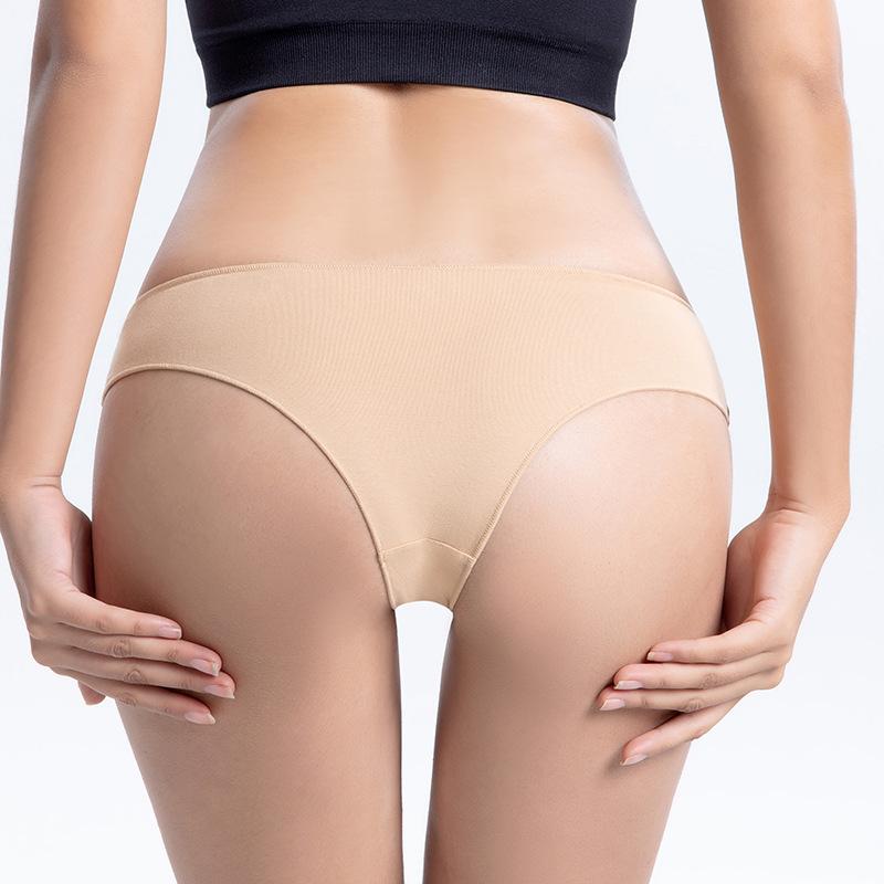High Quality Comfort Simple Low Waist Women's Panties Summer Sports Breathable Sexy Thong Cotton Pure Lust Female Cute Solid Color Underpants