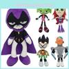 Adorable 10-inch Teen Titans Go Plush Toy Collection Featuring Robin Raven Cyborg