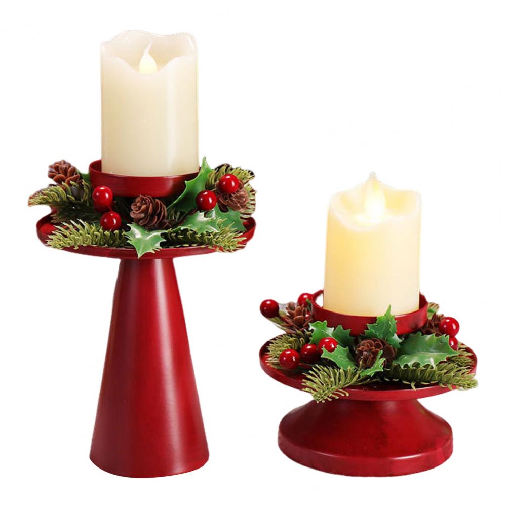 Christmas Candle Holder Christmas Themed Candle Holders Elegant Christmas Wreath Candle Holders for Dining Table for Wedding