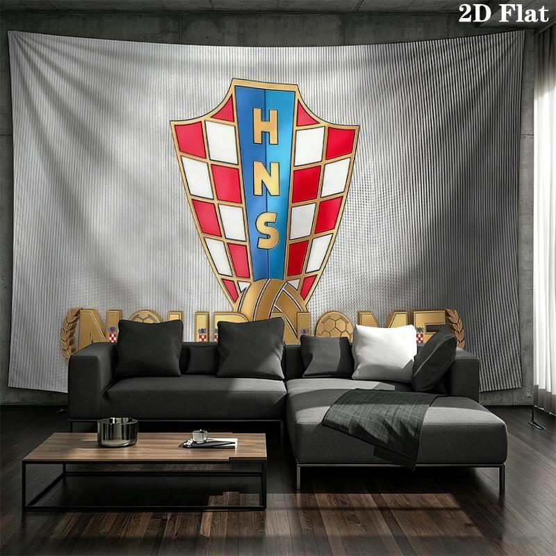 Custom Name,Croatia Wall tapestry, aesthetic printed fabric blanket, suitable for bedroom, living room, and home decor.