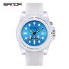 SANDA New Calendar Electronic Quartz Watch Fashion Sports, Waterproof Leisure Creative Male and Female Student Watches