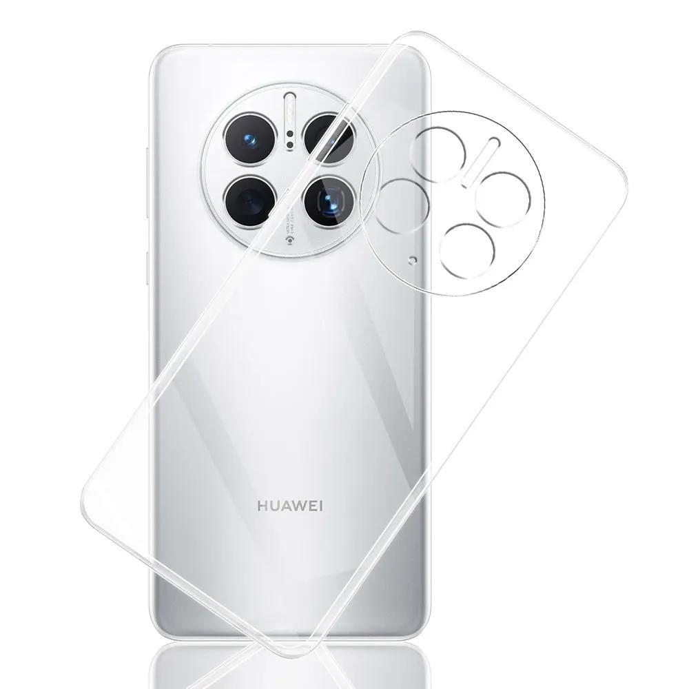 Чехол для Huawei Mate 50 Pro Прозрачный Силиконовый Мягкий ТПУ Задняя крышка Для Huawei Mate 50 Funda Для Huawei Mate 50 E Прозрачный Coque