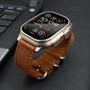 Натуральная кожаный ремешок для Apple Watch 49 мм 46 мм 45 мм 44 мм Ремешок Correa для iWatch Ultra 2 серии 10 9 8 7 6 5 4 Se Мужской ремешок
