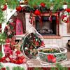 2/4 Pcs Christmas Wreath Storage Bag Round Transparent PVC Waterproof Dustproof Garland Storage Bag Garland Container Organizer