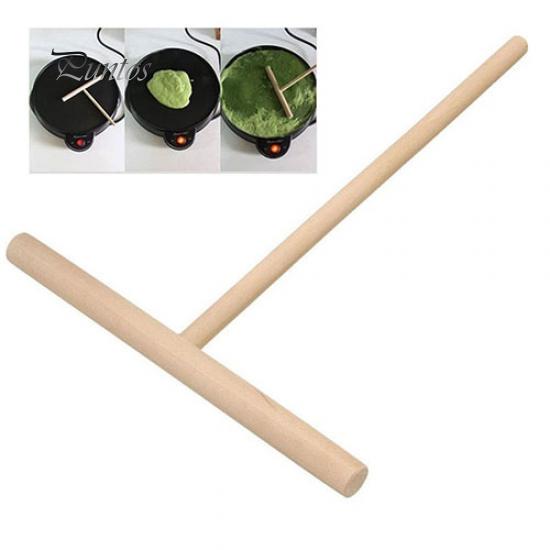 Crepe Maker Pancake Batter Wooden Spreader Stick Kitchen Kit DIY