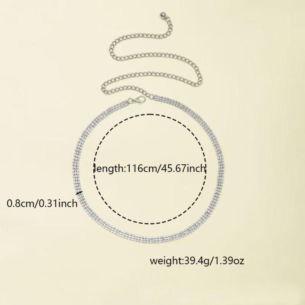Длинный поясной ремень, блестящий пояс, элегантная цепочка на талию для женского платья, пальто