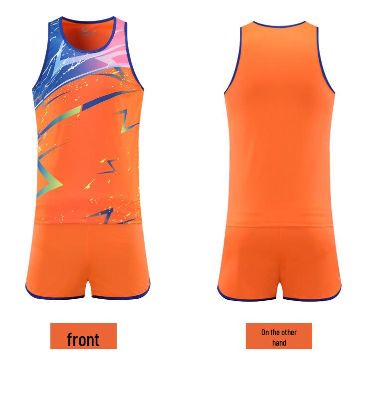 Тренировочный костюм для легкой атлетики для мужчин и женщин: Спортивная одежда для спринта и марафона с шортами для уроков физкультуры в начальной школе