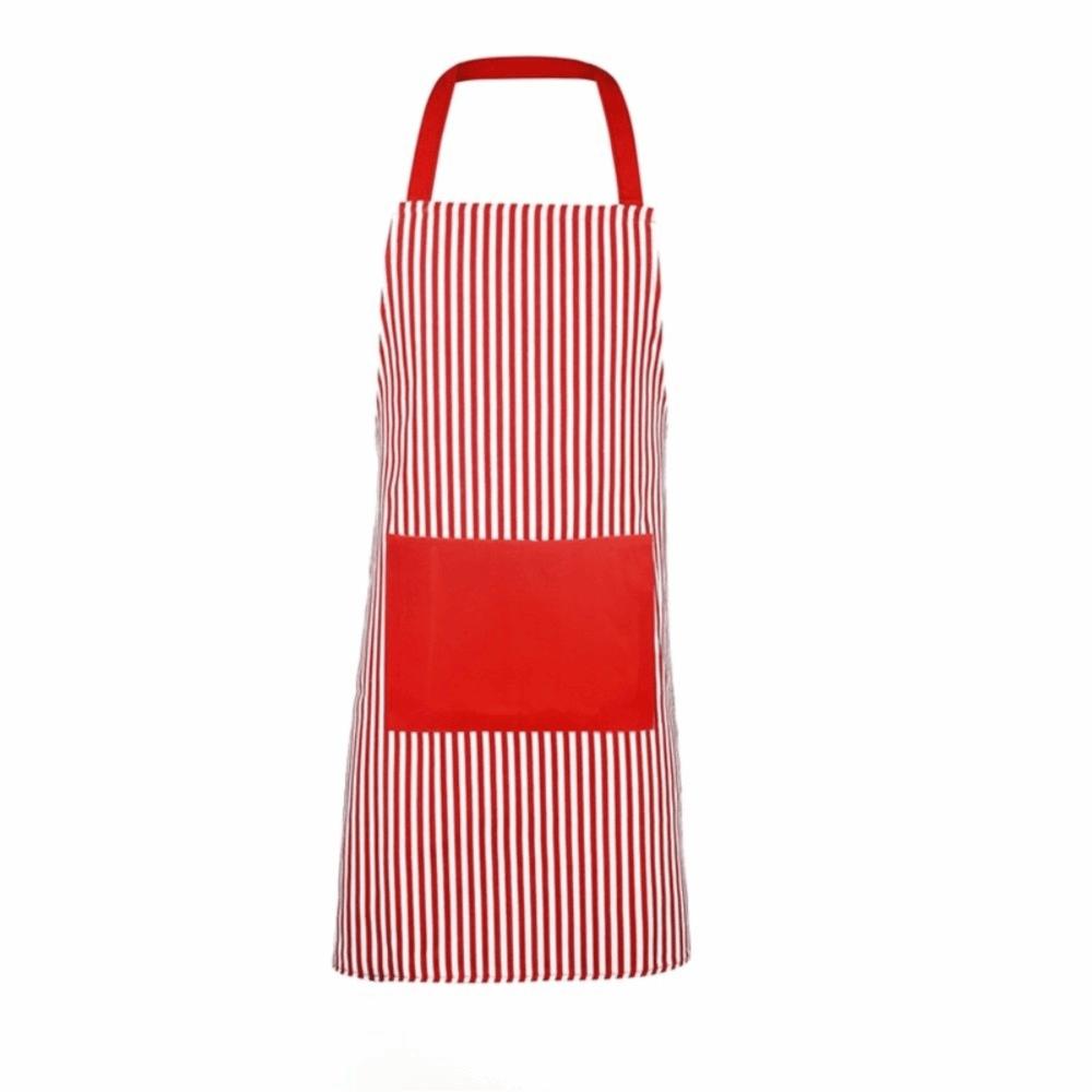 Striped Pattern Chef Apron Polyester Waiter Costume Set Durable Costume Apron Chef Role Play
