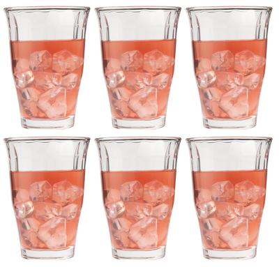 Стакан Toyo Sasaki Glass Tritone Long Tumbler объемом 370 мл, набор из 6 шт. Сделано в Японии, можно мыть в посудомоечной машине, небьющаяся стеклянная чашка, стакан для кофе, стакан для сока