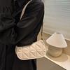 Slim Flat Silhouette Bag Retro Shoulder Women Small Hobo Handbag Zipper Closure Underarm Purse for Phone Keys Party Dating Work
