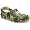 A BATHING APE x Crocs Classic clog камуфляжный принт удобные и универсальные дырчатые туфли для мужчин и женщин коричневого цвета